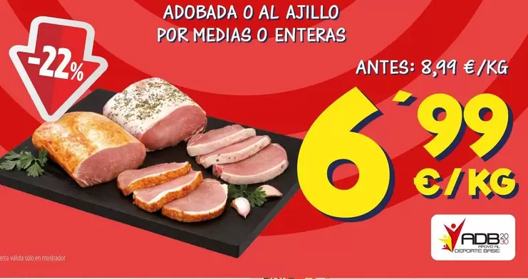 Oferta de Adobada O Al Ajillo Por Medias O Enteras por 6,99€ en Ahorramas