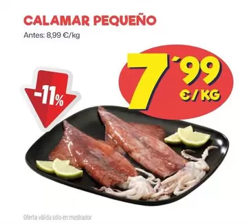 Oferta de Calamar Pequeño por 7,99€ en Ahorramas