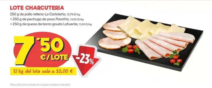 Oferta de La Carloteña - Lote Charcuteria por 7,5€ en Ahorramas