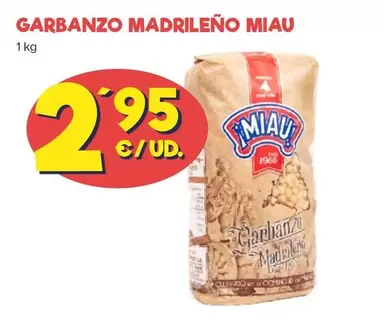 Oferta de Miau - Garbanzo Madrileno por 2,95€ en Ahorramas