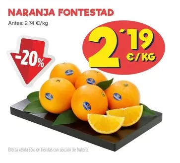 Oferta de Fontestad - Naranja por 2,19€ en Ahorramas