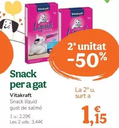 Oferta de Vitakraft - Snack Para Gato por 2,29€ en Tiendanimal