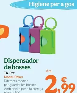 Oferta de Tk-Pet - Dispensador De Bolsas por 2,99€ en Tiendanimal