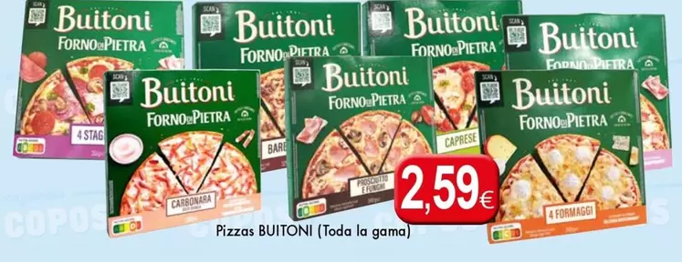 Oferta de Buitoni - Pizzas por 2,59€ en Congelados Copos