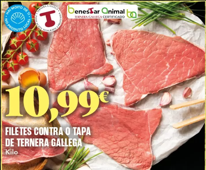 Oferta de Gallega - Filetes Contra O Tapa De Ternera por 10,99€ en Gadis