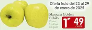 Oferta de Manzana Golden por 1,49€ en Supermercados Bip Bip