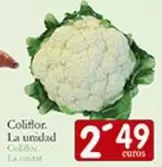 Oferta de Coliflor por 2,49€ en Supermercados Bip Bip