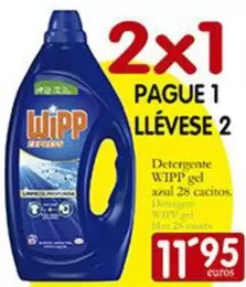 Oferta de Wipp - Detergente Gel por 11,95€ en Supermercados Bip Bip