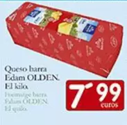 Oferta de Olden - Queso Barra Edam  por 7,99€ en Supermercados Bip Bip