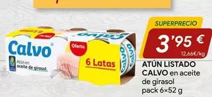 Oferta de Calvo - Atún Listado por 3,95€ en minymas