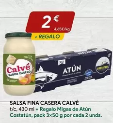 Oferta de Calvé - Salsa Fina Casera por 2€ en minymas