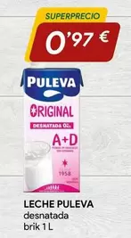 Oferta de Puleva - Leche Desnatada por 0,97€ en minymas