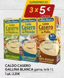 Oferta de Gallina Blanca - Caldo Casero De Verduras por 2,2€ en minymas