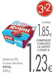 Oferta de Royal - Gelatina 0% Fruites Del Bosc por 1,85€ en Valvi Supermercats