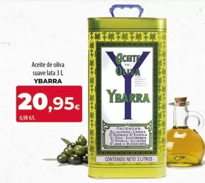 Oferta de Ybarra - Aceite De Oliva Suave por 20,95€ en SPAR Lanzarote