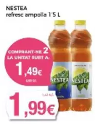 Oferta de Nestea - Refresc Ampolla por 1,99€ en Supermercats Jespac