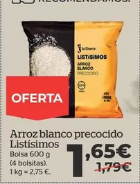 Oferta de La Sirena - Arroz Blanco Precocido Listisimos  por 1,65€ en La Sirena