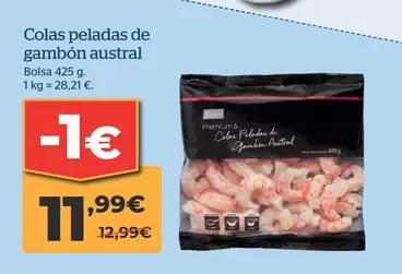 Oferta de Colas Peladas De Gambon Austral por 11,99€ en La Sirena