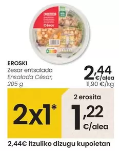 Oferta de Eroski - Ensalada César por 2,44€ en Eroski