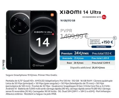 Oferta de Xiaomi - 14 Ultra en Movistar