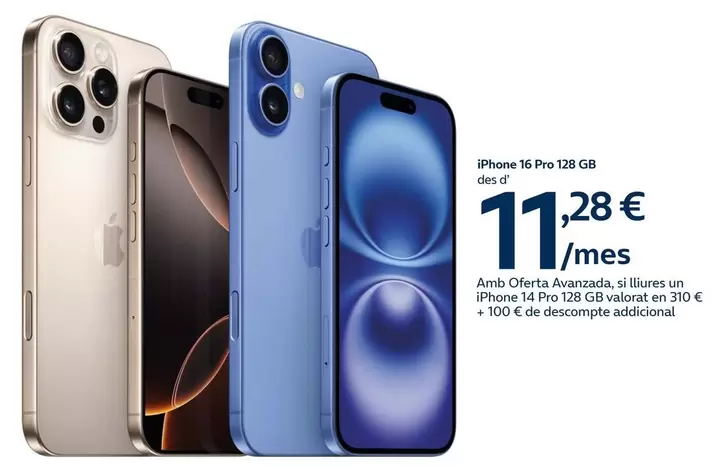 Oferta de Apple - Iphone 16 Pro 128 Gb en Movistar