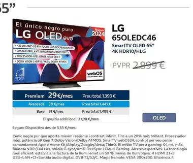 Oferta de LG - Smart Tv Oled 65"  en Movistar