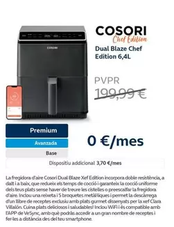 Oferta de Cosori - Dual Blaze Chef Edition  por 199,99€ en Movistar