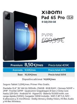 Oferta de Xiaomi - Pad 6S Pro en Movistar