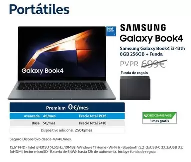 Oferta de Samsung - Galaxy Book4 en Movistar