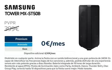 Oferta de Samsung - Tower MX-ST50B en Movistar