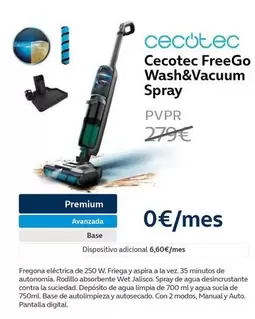 Oferta de Cecotec - FreeGo Wash&Vacuum Spray en Movistar