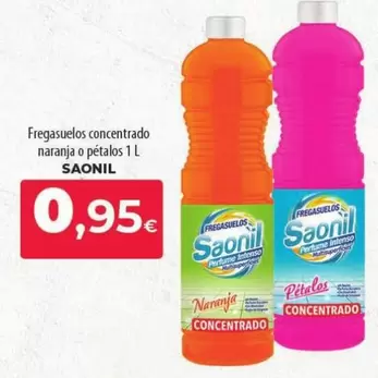 Oferta de Saonil - Fregasuelos Concentrado Naranja O Petalos por 0,95€ en Spar La Palma