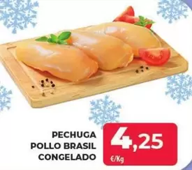 Oferta de Pechuga Pollo Brasil Congelado por 4,25€ en Spar La Palma