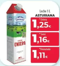 Oferta de Central Lechera Asturiana - Leche por 1,11€ en Spar La Palma