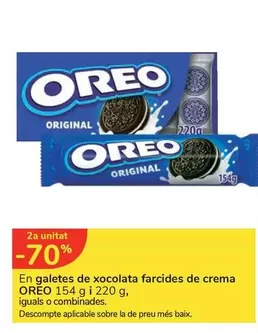 Oferta de Oreo - Galetes De Xocolata Farcides De Crema en Carrefour Express