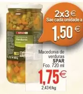 Oferta de Spar - Macedonia De Verduras por 1,75€ en Plenus Supermercados