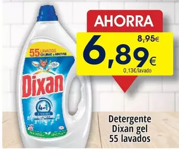 Oferta de Dixan - Detergente Gel por 6,89€ en Froiz