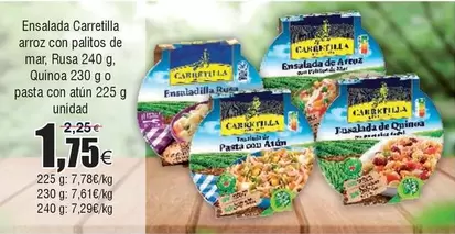 Oferta de Carretilla - Ensalada Arroz Con Palitos De Mar por 1,75€ en Froiz