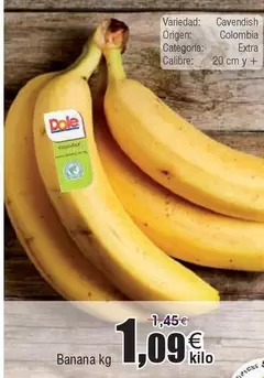 Oferta de Dole - Banana por 1,09€ en Froiz