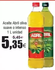 Oferta de Abril - Aceite  Oliva Suave O Intenso por 5,35€ en Froiz