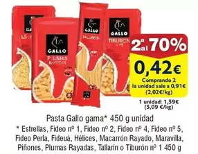 Oferta de Gallo - Pasta Gama por 1,39€ en Froiz