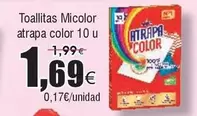 Oferta de Micolor - Toallitas Atrapa Color 10 U por 1,69€ en Froiz