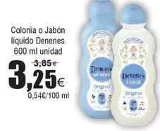 Oferta de Denenes - Colonia O Jabón Líquido por 3,25€ en Froiz