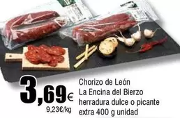 Oferta de Encina - Chorizo De Leon por 3,69€ en Froiz