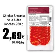 Oferta de Aldea - Chorizo Serrana De La Aldea Lonchas por 2,69€ en Froiz