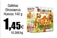 Oferta de Galletas Dinosaurus por 1,45€ en Froiz