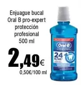 Oferta de Oral B - Enjuague Bucal Proteccion Profesional por 2,49€ en Froiz