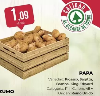 Oferta de Origen - Papa por 1,09€ en SPAR Gran Canaria