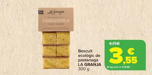 Oferta de La Granja - Bizcocho Ecologico De Zanahoria por 3,55€ en Carrefour