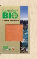 Oferta de Carrefour Bio - Salmon Ahumado Natural O Reducido En Sal por 3,49€ en Carrefour